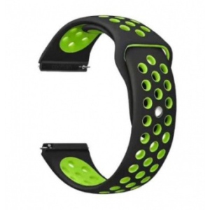 Ремінець для смарт-годинника BeCover Nike Style for Xiaomi iMi KW66/Mi Watch Color/Haylou LS01/LS02/Haylou Smart Watch Solar LS05 Black-Green (705802)