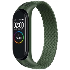 Ремінець для фітнес-браслету BeCover Elastic Nylon Style for Xiaomi Mi Smart Band 5/Mi Smart Band 6 Size M Khaki (706150)