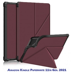 Чохол для електронної книги BeCover Ultra Slim Origami for Amazon Kindle Paperwhite 11th Gen. 2021 Red Wine (707222)