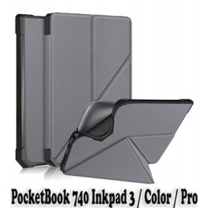 Чохол для електронної книги BeCover Ultra Slim Origami for PocketBook 740 Inkpad 3/Color/Pro Gray (707455)