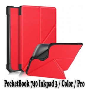 Чохол для електронної книги BeCover Ultra Slim Origami for PocketBook 740 Inkpad 3/Color/Pro Red (707457)