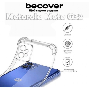 Чохол для смартфону
 BeCover Anti-Shock for Motorola Moto G32 Clear (709316)