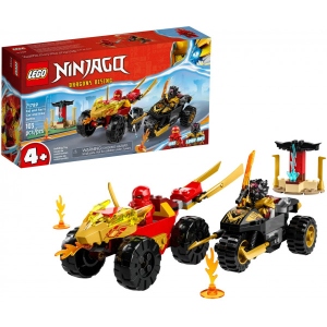 Конструктор LEGO NINJAGO® Автомобільна й байкова битва Кая і Раса (71789)