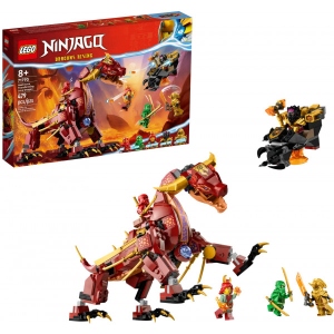 Конструктор LEGO NINJAGO® Вулканічний Дракон, що трансформує Хітвейва (71793)