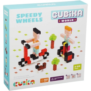 Дерев'яний конструктор для малюків Cubika Cubika World" Швидкі колеса" (15290) фірмовий сайт
