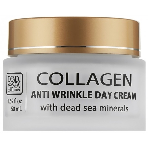 Крем для обличчя Dead Sea Collection денний проти зморшок з колагеном та мін. Мертвого моря 50 мл (7290107428835)