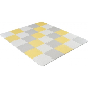 Килимок-пазл м'який Kinderkraft Luno Yellow 30 шт. (KKMLUNOYEL0000) Київ