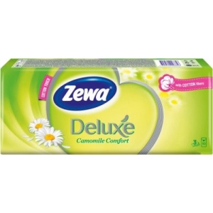 Серветки паперові Zewa Deluxe Ромашка 3 слоя 10 шт. х 10 пачек (7322540098846)