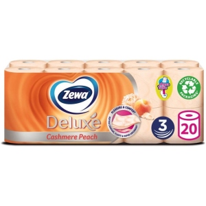 Туалетний папір Zewa Deluxe Peach 3 слоя 20 шт. (7322540556117)