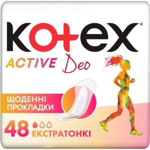 Прокладки щоденні Kotex Active Deo ароматизированные 48 шт. (5029053547886)
