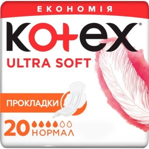 Прокладки гігієнічні Kotex Ultra Soft Normal Duo 20 шт. (5029053542676)