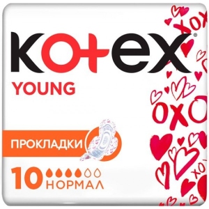 Прокладки гігієнічні Kotex Young Normal 10 шт. (5029053542881)