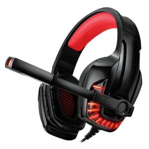 Гарнітура дротова ігрова REAL-EL GDX-7650 Black/Red