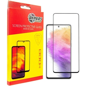 Захисне скло для смартфону DENGOS for Samsung Galaxy A73 5G SM-A736 Black Full Glue (TGFG-213) в інтернет-магазині