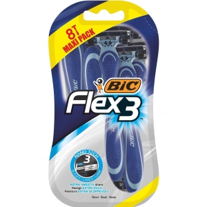 Станок чоловічий одноразовий BIC Flex 3 6+2 шт. (3086123437579)