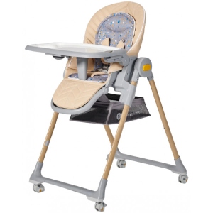 Стільчик для годування класичний Kinderkraft Lastree Beige Wood (KHLAST00BEGW000)
