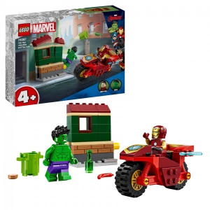 Конструктор LEGO Super Heroes Marvel Залізна Людина на мотоциклі й Галк (76287)