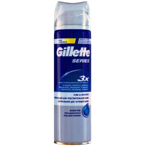 Гель для гоління Gillette Series Sensitive Skin 200 мл (7702018403516)
