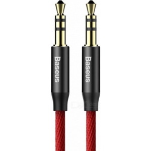 Кабель 3.5 мм -3.5 мм Baseus Yiven AUX Audio 3.5 1.5m Red-Black (CAM30-C91)