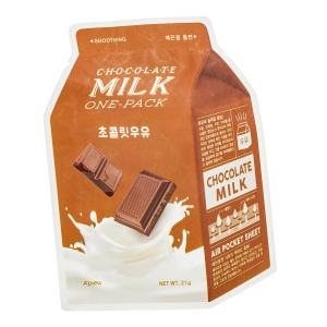 Маска для обличчя A'pieu Chocolate Milk One-Pack с шоколадным молоком 21 мл (8806185780261) в Києві