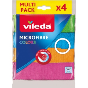 Серветка побутова Vileda Microfibre Color 4 шт. (4023103192577)