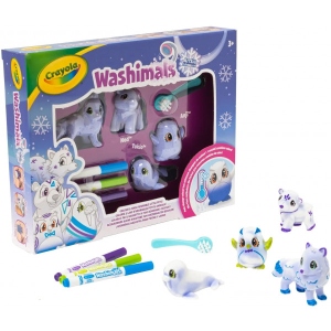 Розмальовки класичні Crayola ''Арктичні тварини'', 4 тваринки та 3 фломастери (74-7514-W)