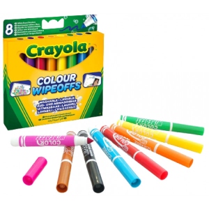 Фломастери Crayola для сухого стирания (washable), 8 шт (256254.012)