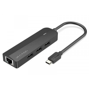 Хаб USB Vention USB 3.1 Type-C 3xUSB 2.0+MicroUSB+RJ45 (TGOBB) продаж