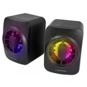 Комп'ютерна акустика компактна 2.0 Esperanza Led Rainbow Sakara (EGS104) Sakara