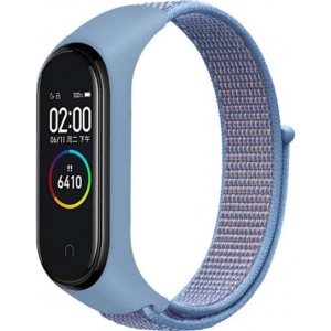 Ремінець для фітнес-браслету BeCover Nylon Style for Xiaomi Mi Smart Band 5 Light Blue (705425)