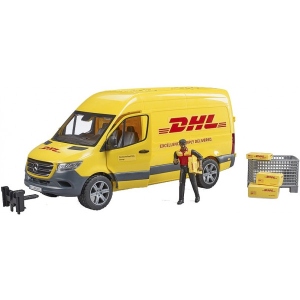 Наземна спецтехніка BRUDER MB Sprinter кур'єр DHL з фігуркою (40749)