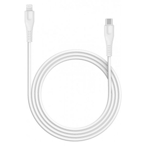 Кабель синхронізації даних Canyon USB-C to Lightning 2 м White (CNE-CFI12W)