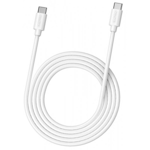 Кабель синхронізації даних Canyon C-9 USB-C to USB-C E-Mark Chip PD 1.2 м White (CNS-USBC9W)