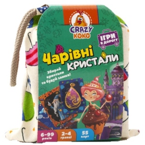 Настільна гра карткова (5-7 років) Vladi Toys в мішечку "Чарівні кристали" укр. (VT8077-12)