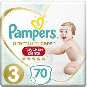 Одноразові підгузки-трусики Pampers Premium 3 70 шт. (8001090759955)