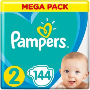 Одноразові підгузки Pampers New Baby Mini Розмір 2 (4-8 кг), 144 шт. (8001090950772) купити в Києві