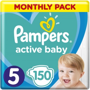 Одноразові підгузки Pampers Active Baby Розмір 5 (11-16 кг), 150 шт. (81678675)