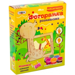 Набір для розпису по дереву Strateg Фоторамка "Жираф" (8008)