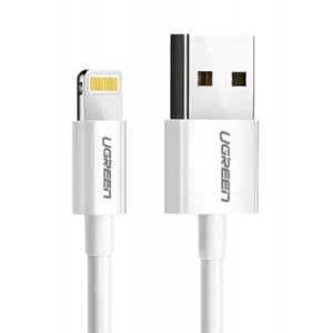 Кабель синхронізації даних UGREEN US155 Lightning To USB 2.0 A Male 1.5m White (80315)