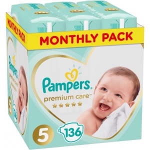 Одноразові підгузки Pampers Premium Care Розмір 5 (11-16 кг), 136 шт. (81681201)