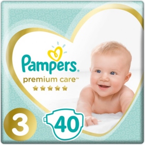 Одноразові підгузки Pampers Premium Care Розмір 3 (6-10 кг), 40 шт. (81689700)