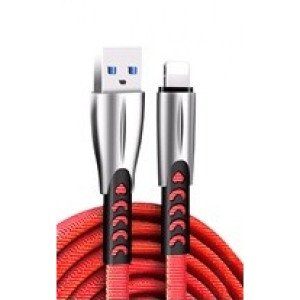 Кабель синхронізації даних Colorway USB-Lightning 2.4А 1m Red (CW-CBUL010-RD)
