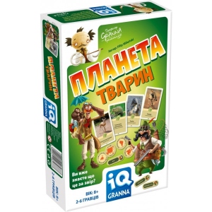 Настільна гра карткова (8+) Granna IQ Планета тварин (82777)
