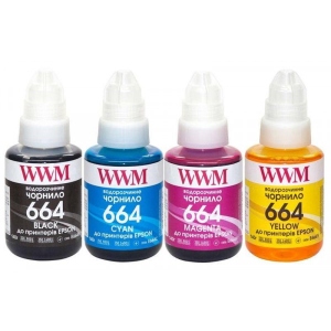 Уцінка - Чорнило WWM Epson L110/L210/L300, 4х140г B/C/M/Y (E664SET4) #
