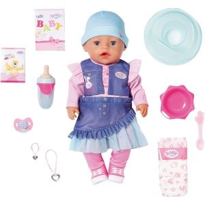 Інтерактивний пупс Baby Born Джинсовий стиль крихітки (43 cm, з аксесуарами) (836385)