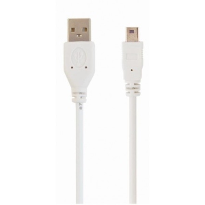 Кабель USB - miniUSB Gembird USB AM/miniUSB 5 pin 1.8m White (CC-USB2-AM5P-6) в Україні