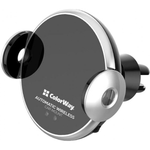Тримач для мобільного пристрою Colorway AutoSense Car Wireless Charger 2 10W Black (CW-CHAW035Q-BK)