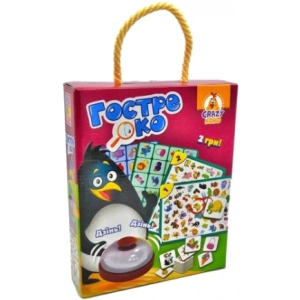 Настільна гра розвиваюча (5-7 років) Vladi Toys з дзвінком "Пильне око" (укр) (VT8010-03)