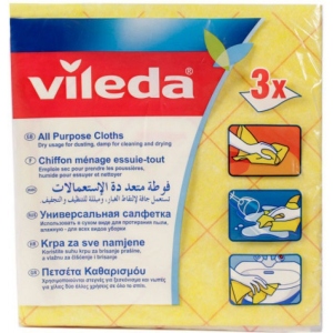 Серветка побутова Vileda Allpurpose Cloth 3 шт. (4003790025419) Київ
