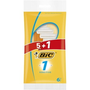 Станок чоловічий одноразовий BIC Sensitive 1 5+1 шт. (3086126691831)